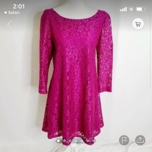 Tahari Lace shift dress with bow back